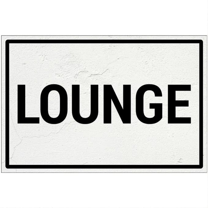 Lounge bord | Forex Re materiaal | 30 x 20 cm
