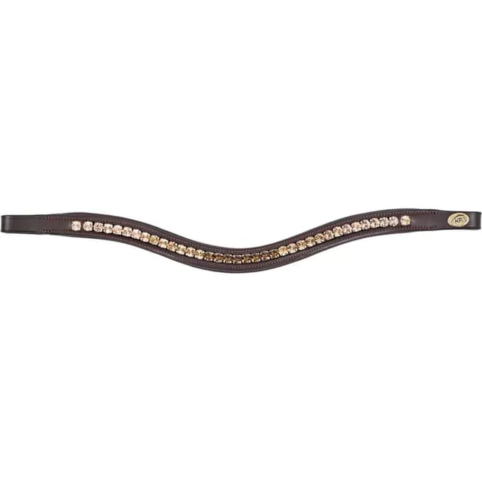 Frontaal voor paard HFI Padded Wave + Strass