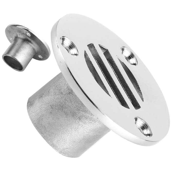 Siphon de sol en acier inoxydable 316, accessoires pour bateaux et yachts, 22 mm (78 pouces) black