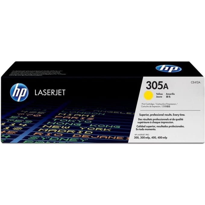 Tonercartridge hp ce412a 305a geel