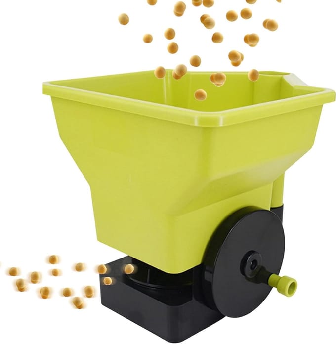 Handmestverspreider - Gazon Zaaimachine - Gras Verzorgen - Ergonomische Handgreep - 24.7 cm - Grijs
