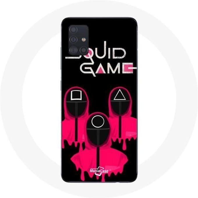 Samsung Galaxy A51 hoesje Squid Game Masks vierkante driehoek en cirkel