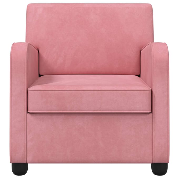 vidaXL - Fauteuil - Roze - fluweel