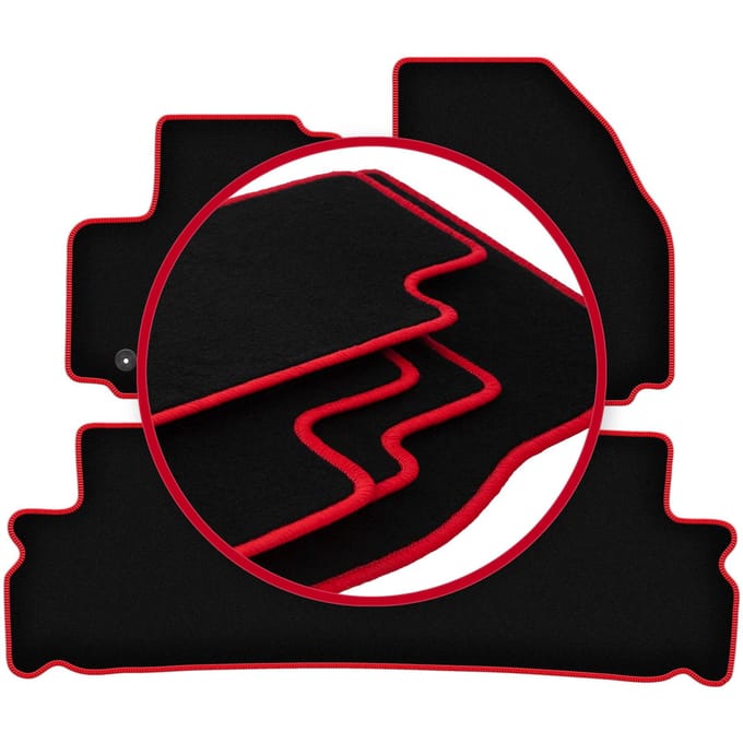 CARLUX-RED automatten voor: Ford S-MAX MK1 minivan (2006-2012)