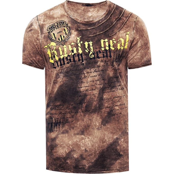 T-shirt in kleur met logo-print in de stijl van Tie Dye Batik