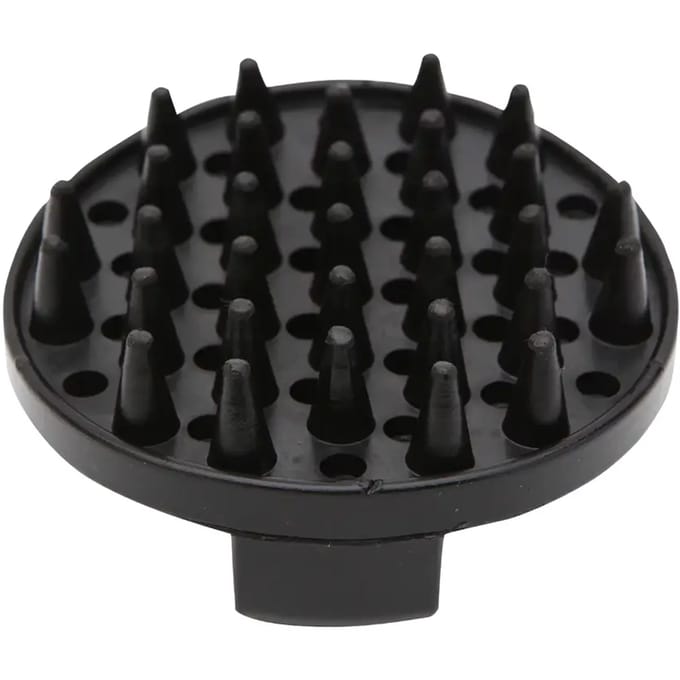 Horka Massage Borstel Rubber Zwart - One size