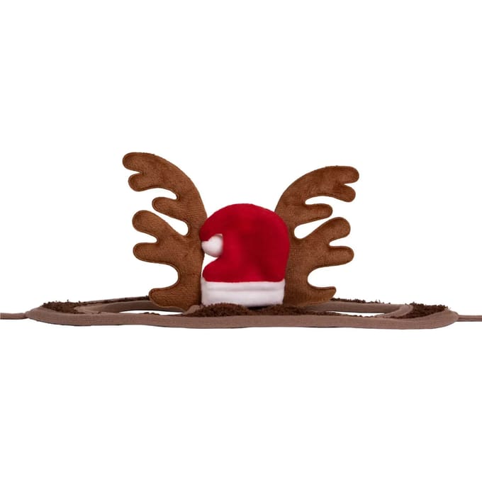 QHP - Kerstmuts Paard met gewei - Rood - Full