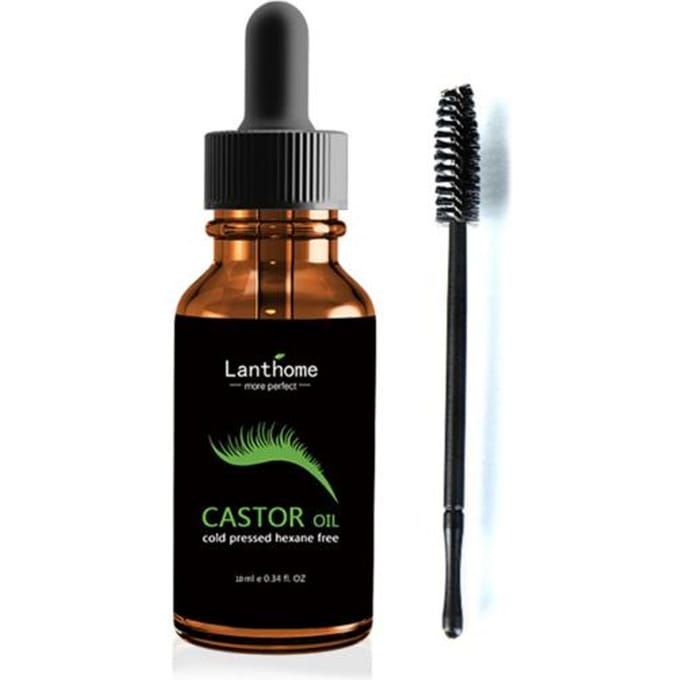 10ml Ricinusolie Wimperversterker Voedend Wenkbrauwen Wimpers Groei black