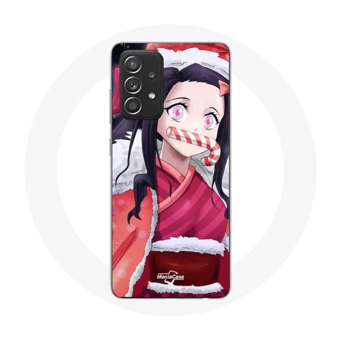 Coque - Maniacase - Samsung Galaxy A52 - Anime Demon Slayer - Souple - Noir