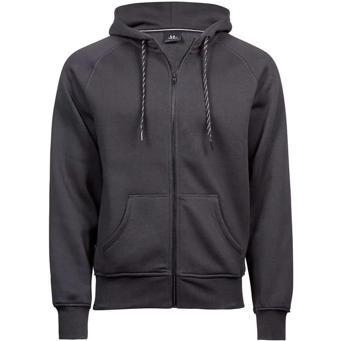 Tee Jays - Fashion Hoodie met rits - Dark Grey (Solid) maat S