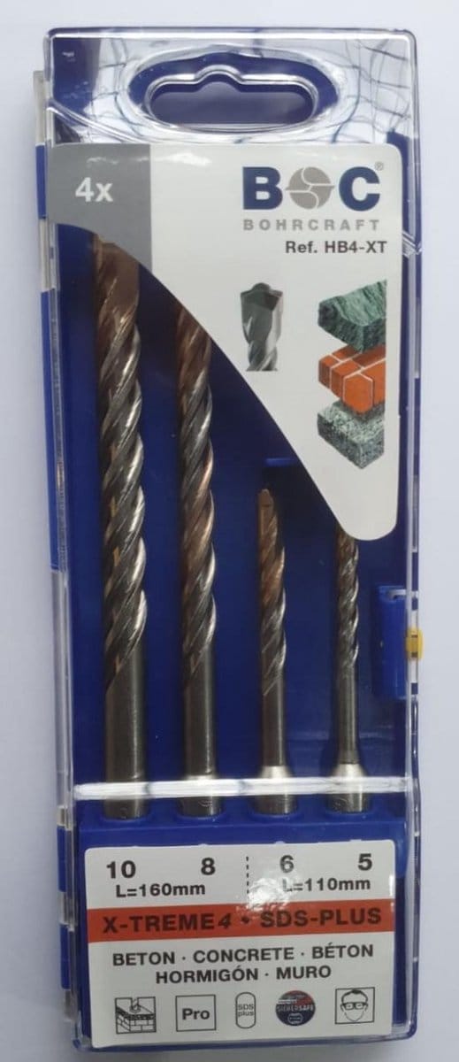 BOC SDS-plus betonboren 4 delig X-treme4
