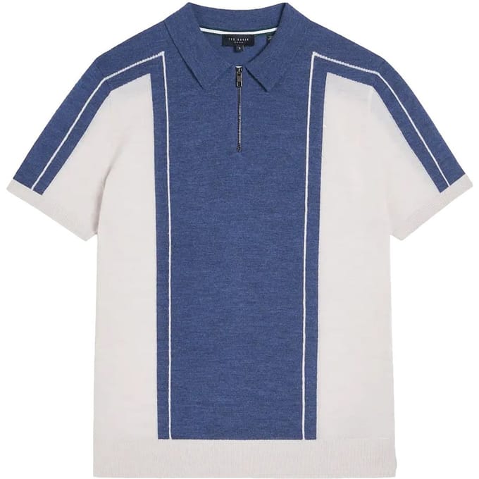 Ted Baker Jesty Heren Blauw Wollen Poloshirt