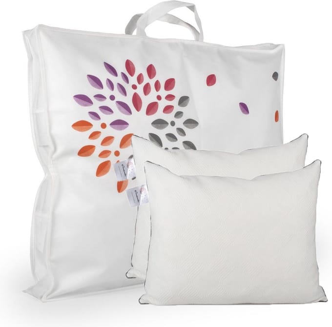 Cinderella Fusion Soft Hoofdkussen Set (2 Stuks) - Anti Allergie - 60x70 cm - Wit