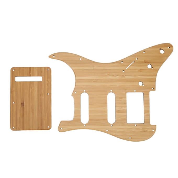 Gitaar Slagplaat Krasbord Decoratie Bamboe Primaire Kleur voor ST Stijl GSSH05 beige