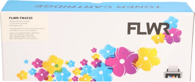 FLWR - Toner / TN-423 / Cyaan - geschikt voor Brother