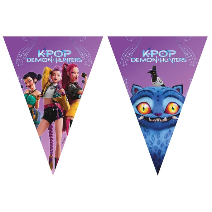 Kpop Demon Hunters Vlaggen Banner