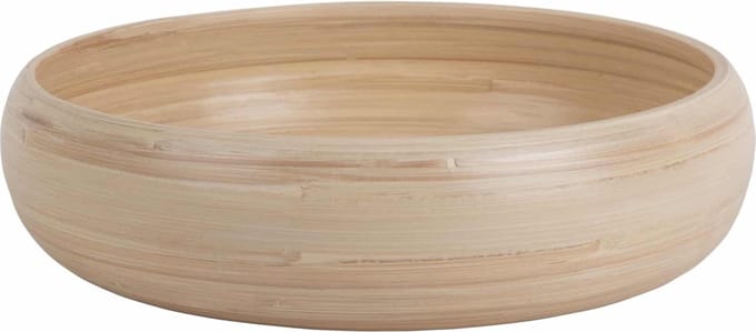 Present Time Schaal Puro Sphere - Naturel - Ø30cm - Bamboe - Scandinavisch - Woonkamer