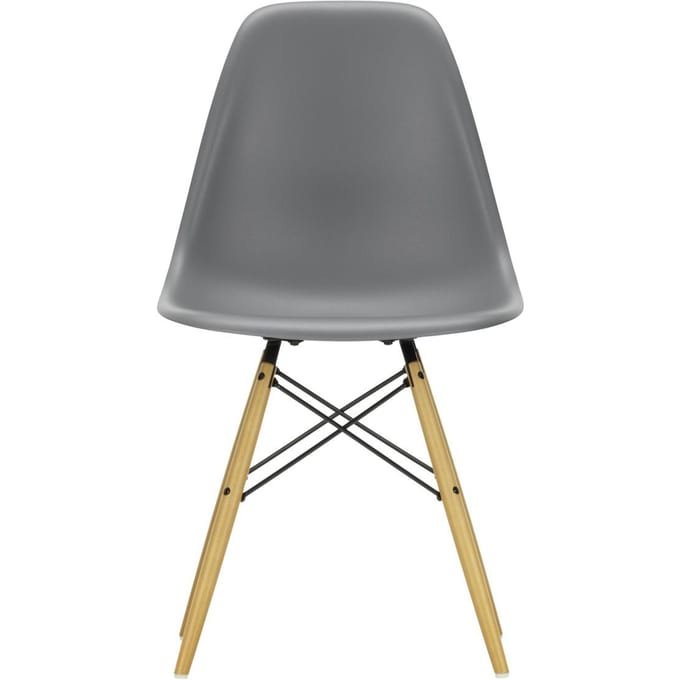 Vitra - DSW Eames Plastic Sidechair - granietgrijs RE - gelige esdoorn - 4 - 6 Wochen