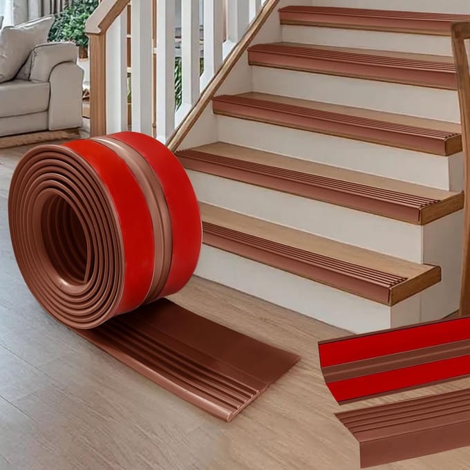 Zelfklevend Trapprofiel PVC Antislip - L-Vorm voor Binnen en Buiten
