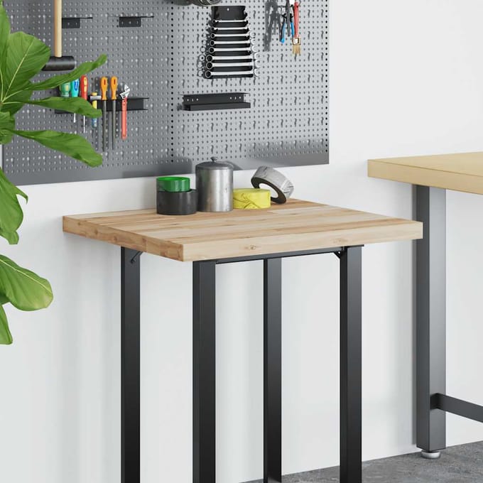 vidaXL - Bureaublad - 80x60x4 - cm - onbehandeld - massief - acaciahout