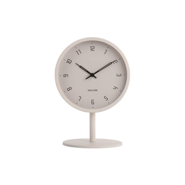 Karlsson Tafelklok Stark - Grijs - Ø15cm - Modern
