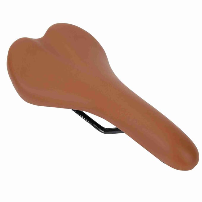 Selle de vélo de route et de montagne confortable et résistante aux chocs, coussin de vélo(marron) brown