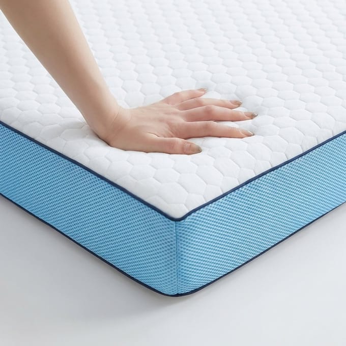 CASABEL Matrasoplegger 140 x 190 cm, traagschuim, 7 cm dik, zacht comfort
