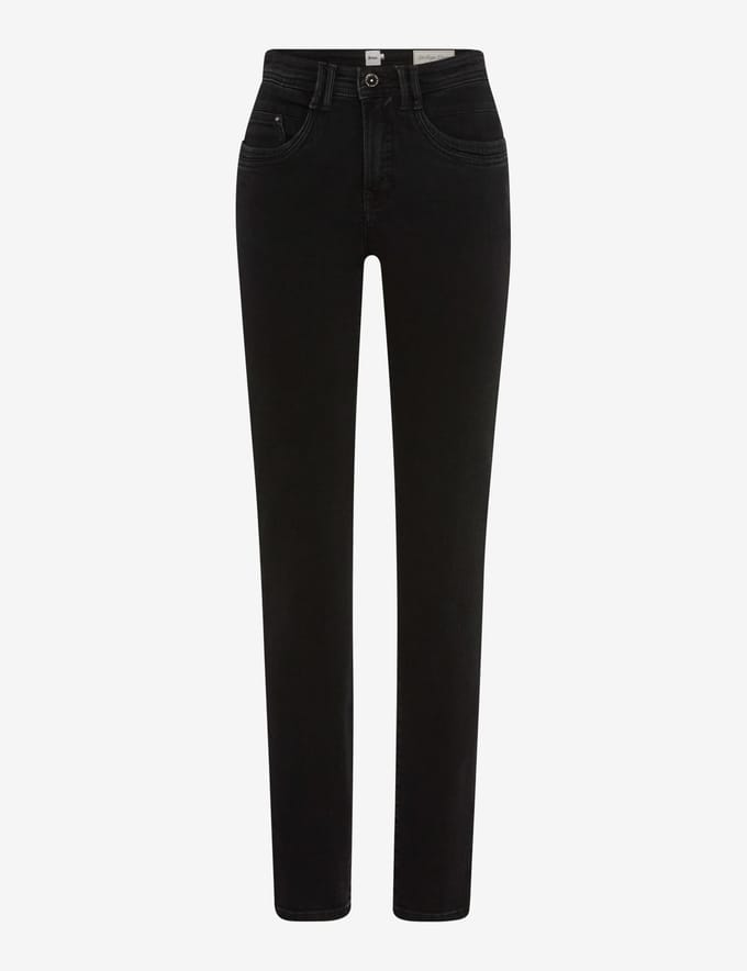Brax Dames Jeans  Style MARY CLEAN BLACK, denim zwart, maat 44