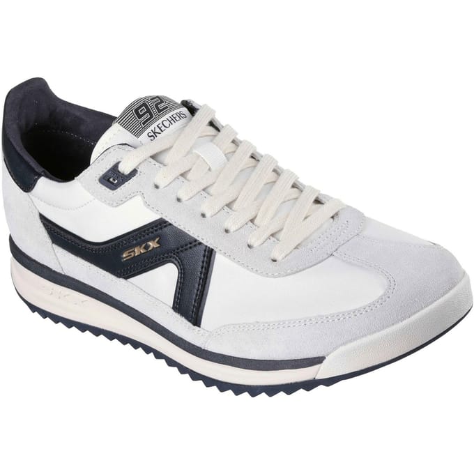 Skechers SKX 92 Spective Leren Heren Sneakers Wit/Zwart