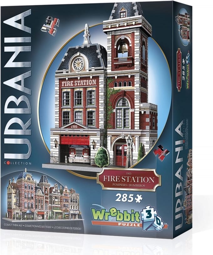 Wrebbit Wrebbit 3D puzzel - Urbania Brandweerkazerne (285).