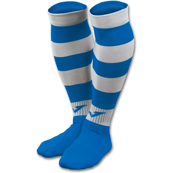 Joma Zebra II Voetbalkousen - Royal / Wit | Maat: 34-39