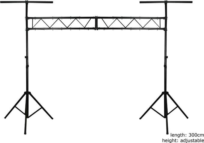 Lichtbrug met statieven - 300 cm breed - truss
