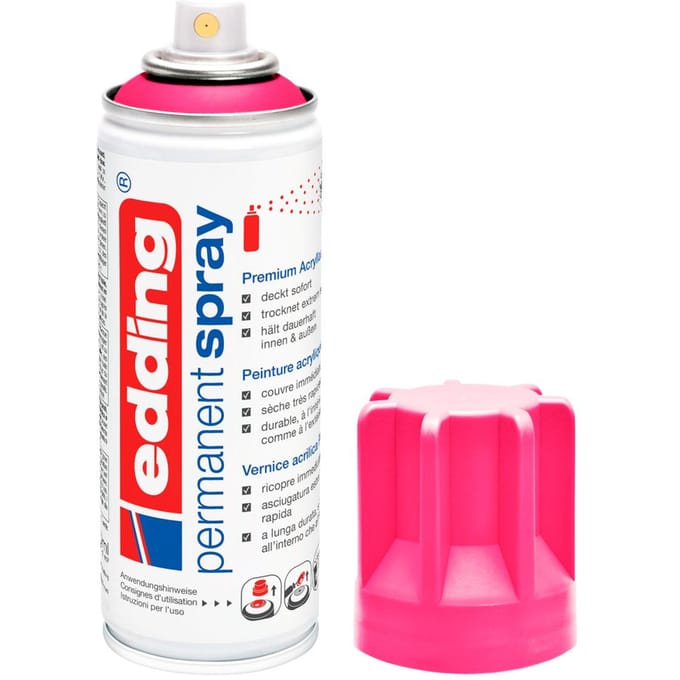 edding 5200 "Permanentspray", zijdemat - Neon-Roze