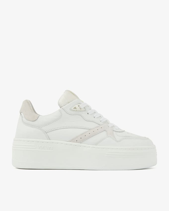 VIA VAI Isa Bo Sneakers - Leer - Wit