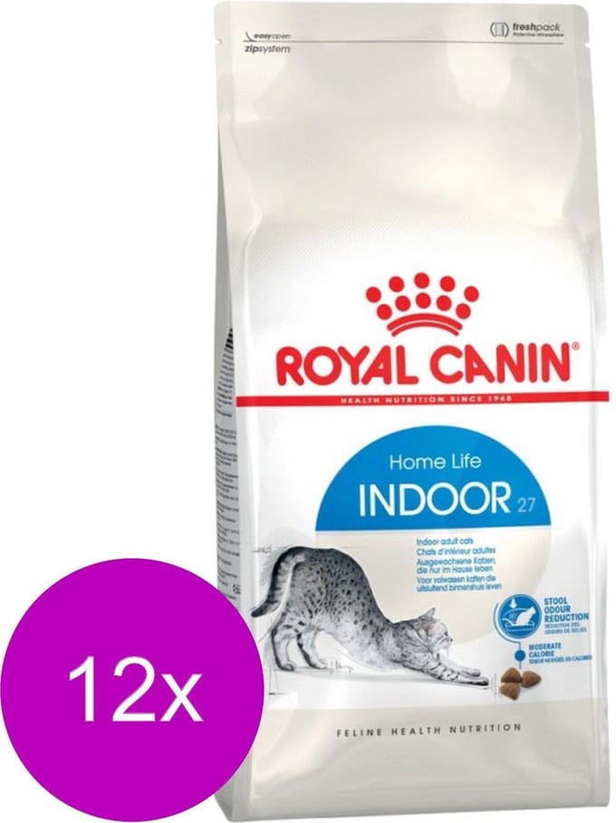 Royal Canin Indoor 27 - Kattenvoer - 12 x 400 g