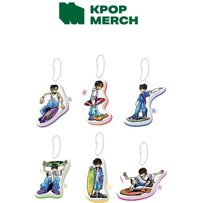 NCT WISH - Willekeurige Mini Kussen Sleutelhanger Random white