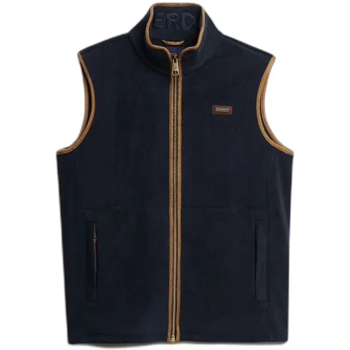 Superdry - Estate bodywarmer van fleece - Heren - Gilets