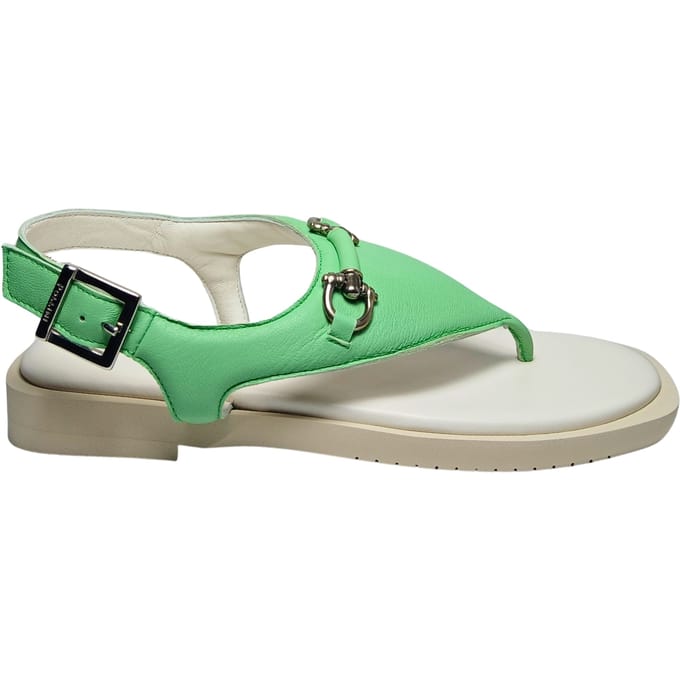 sa16122G9cnap805 Pollini Groen leer voor vrouwen