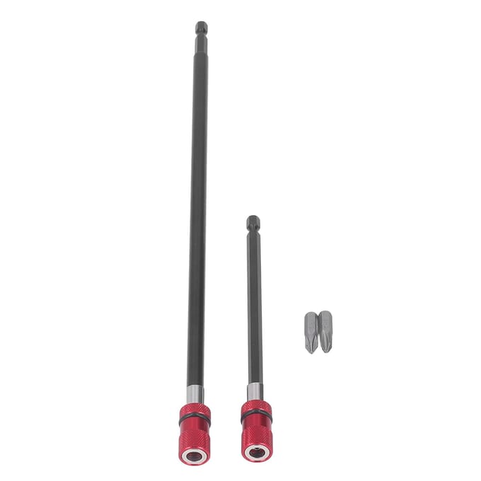 2 Stuks PH2 Schroevendraaierbit 2 Stuks Magnetische Verlenging Stabiele Stevige Verbinding Snelwisselbit