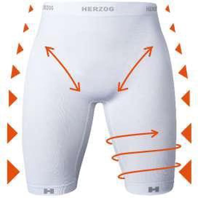 Herzog PRO Sport Compressiebroek - wit - Maat 2