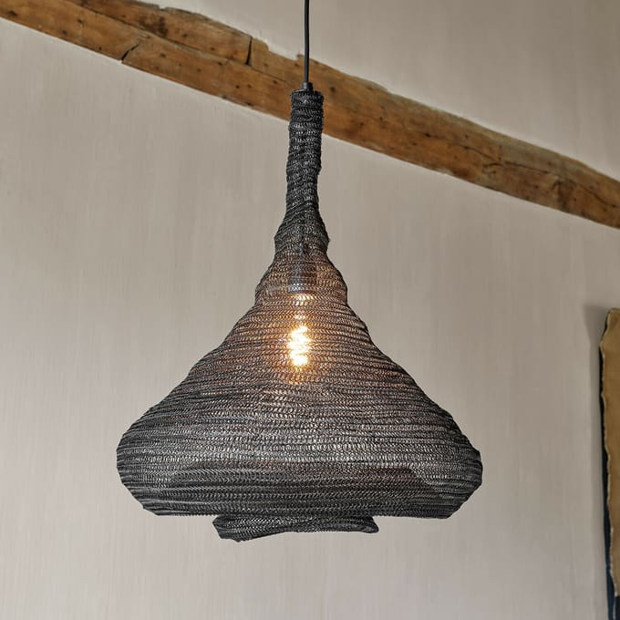 LOBERON Hanglamp Nalira zwart