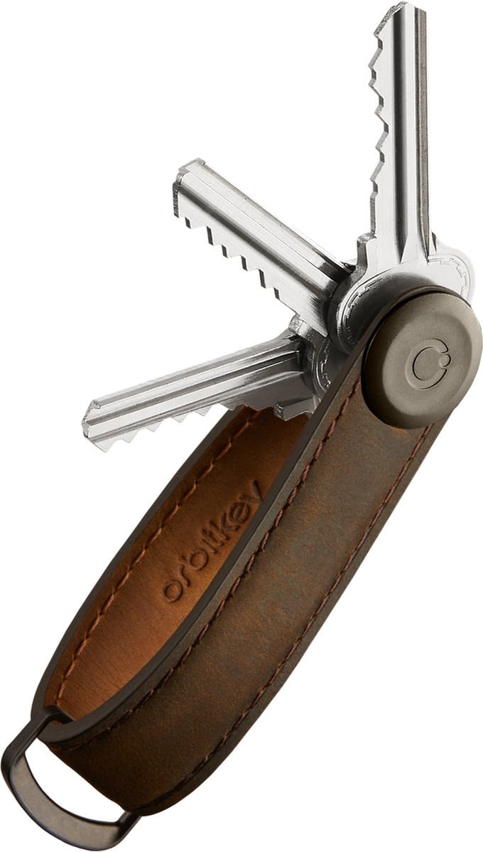 Orbitkey Sleutelhouder / Sleutelhanger - Crazy Horse Key Organiser 2.0 - Bruin