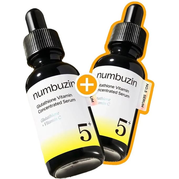 NUMBUZIN No.5 Glutathione C Donkere Vlekken Ampoule Verhelderende Verzorging 30ml x2 Duo Set black