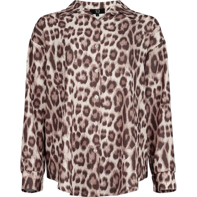 R.E.D. by EMP Blouse - Leopard Print - Oversized Blouse - S tot XL - voor Vrouwen - meerkleurig