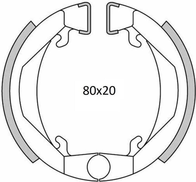 teknix remschoen voor bromfiets mbk 50 41 nieuw