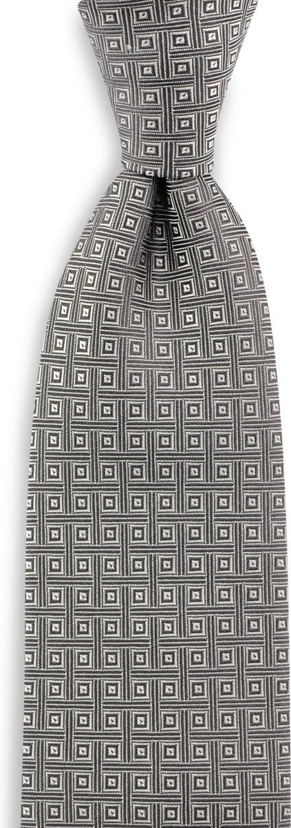 We Love Ties - Stropdassen - Stropdas The District - grijs / wit