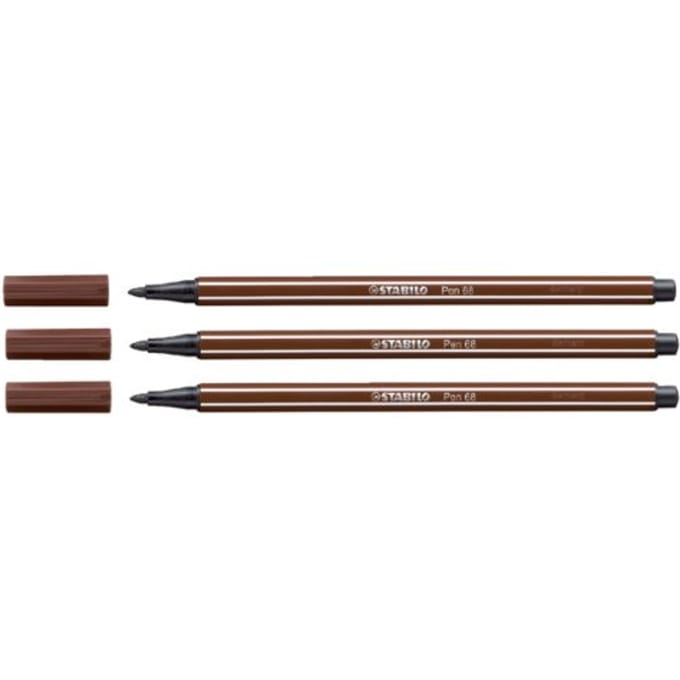 STABILO Pen 68 - Premium Viltstift - Bruin - Per Stuk