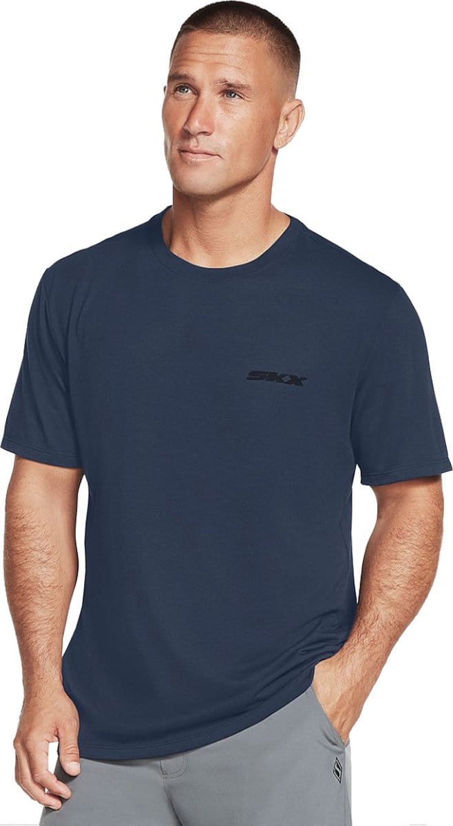 Skechers Dri-Release SKX Tee M1TS274-NVY, Mannen, Marineblauw, T-shirt, maat: M