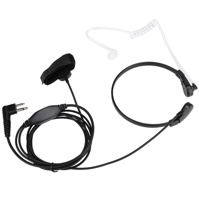 Keelmicrofoon Oortje Microfoon Headset voor 2-weg Radio GP300 Walkie Talkie Accessoire