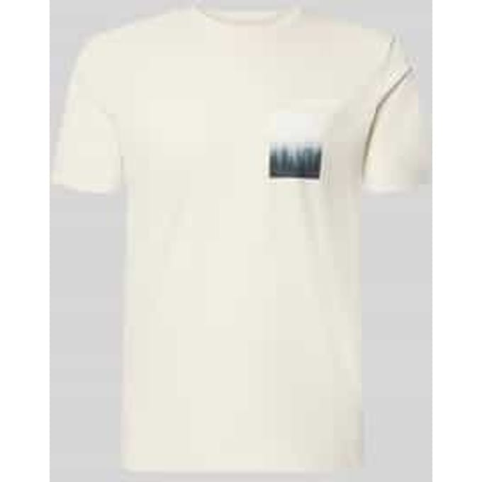 Tom Tailor Denim - T-shirt met fotoprint - Maat M - greyish white